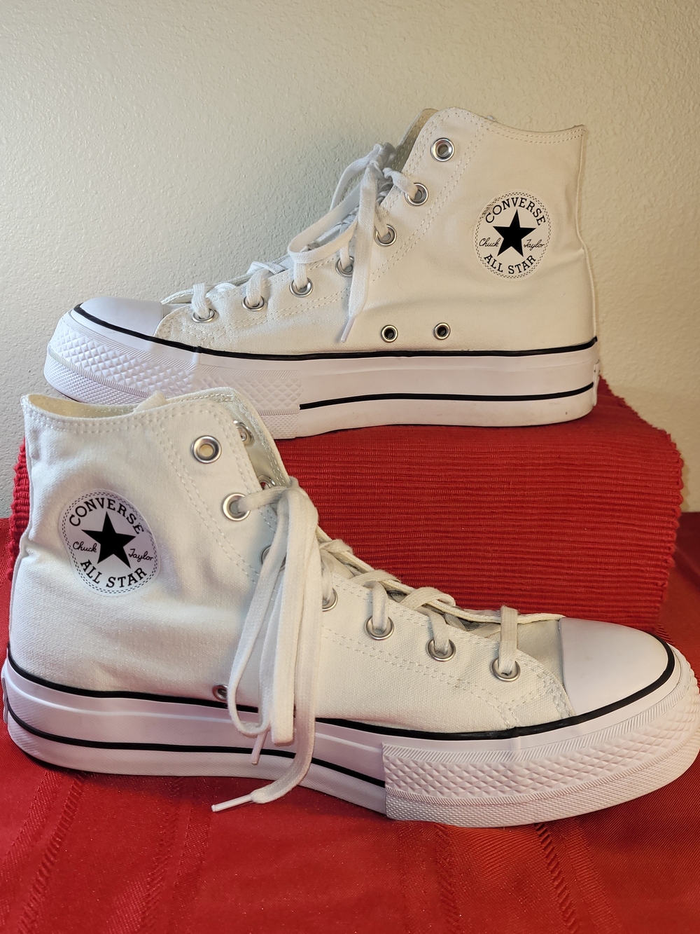 Converse Chuck Taylor All Star Lift Platform High Top Sneakers - White Women 10